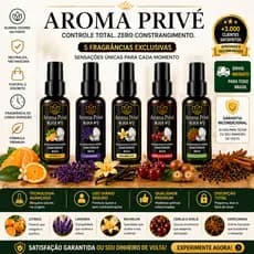 Aroma Privé Spray Sanitário Bloqueador de Odores Portátil Banheiro 60ml Vários Aromas
