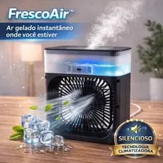 Mini Ar Condicionado USB FrescoAir™ | Climatizador com Gelo Silencioso Portátil