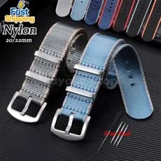 20/22mm Vintage Otan Nylon Pulseira One Loop XL Ou Normal Soft Zulu Canvas Watch Strap Homens Mulheres Esporte Relógio B