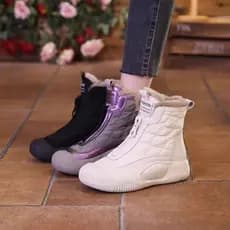 2025 outono inverno novo estilo Retro All-Match botas de neve sola macia à prova dwaterproof água sapatos de algodão for