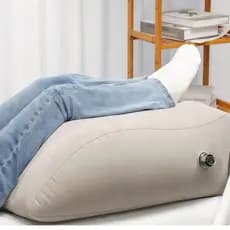 Almofada Inflável Apoio Pés Descanso Pernas Suporte Costas Portátil Viagem Travesseiro Elevação Ergonômico
