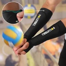 1par Manguito Curto Voleibol para Compressão e Proteção dos Braços no Vôlei - Par - Ótimo Ajuste – Alivia impacto