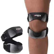 1Peça Joelheiras Duplas Para Patela Adulta, Corrida, Proteção Contra Pressão, Fixação Esportiva