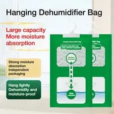 Saco Absorvedor de Umidade Suspenso, Desumidificador, Saco Seco Anti-Mofo, Removedor de Umidade para Armário, Guarda-Rou