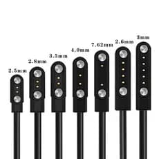 50cm 3u Magnético Smart Watch Dock Charger Adapter À Prova D'água Cabo De Carregamento USB Para Relógio Infantil 2PIN