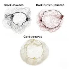 MEBEAUTYBR 20/40 Pcs Redes De Cabelo Invisíveis Acessórios Para Moda Feminina Capa De Pão