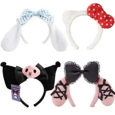Melody Purin Kitty Bonito Anime Plushie Pelúcia Doce Kawaii Bandana Acessórios Para O Cabelo Boneca Meninas Presentes