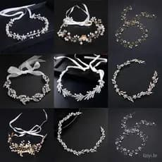 ME Noiva Cristal Fita De Moda Diamante Ornamentos Cabelo Cabeça De Coroa Vinha De Nupcial