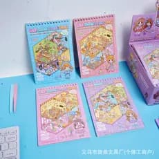 Mini World Scenic Sticker Book 5D DIY Scene Stickers Cute Anime Dress Up Activity Book for Kids