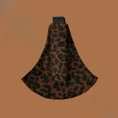 Porta-bebês simples com estampa de leopardo, tipo portátil com suporte frontal, porta-bebês traseiro, ferramenta útil pa