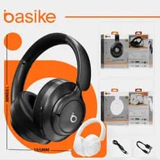 Basike Fone de ouvido sem fio ANC redução de ruído ativo Bluetooth HIFI efeito de conector de 3,5mm