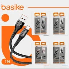 Basike 27W Cabo Usb Tipo C Carregamento Rápido Turbo Reforçado Compatível com Xiaomi iPhone Samsung