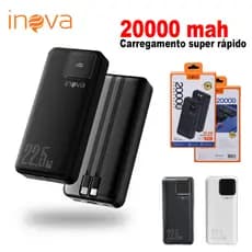 Inova Carregador Portátil 10000/20000mah Power Bank turbo carregador Usando iPhone Samsung Android