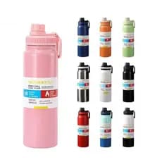 Garrafa Térmica 800ml Inox Espacial Portátil Quente Frio com Isolamento Térmico Grande Capacidade