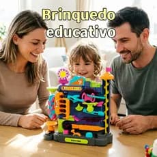 Pista de Obstáculos para Bolas Brinquedo de Desafio Educativo Estimula Habilidade das Crianças
