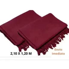Kit 2 Mantas para Sofá Decorativa 2,10x1,20 Luxo Malha Premium Elegante Inverno