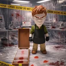 Boneco Dexter Morgan 3D Action Figure Colecionável Geek Série Dexter
