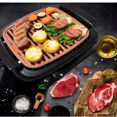 Churrasqueira Elétrica Grill Portátil Sem Fumaça 110v 1000w