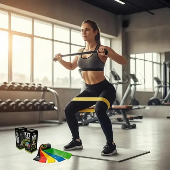 Kit 5 Faixa Elástica Super Mini Band Para Treino Exercícios