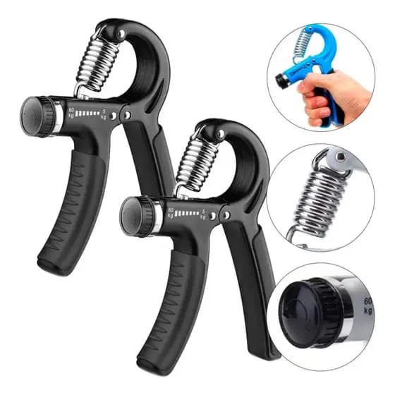 Kit 2 Flexor Dedos Hand Grip Treino Fisioterapia Mãos Braç