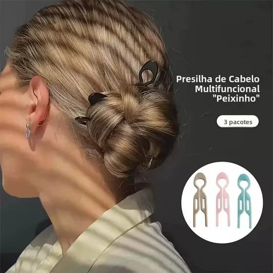 Simples Universal pequeno peixe hairpin feminino diário bola cabeça pequeno em forma de U hairpin ferramenta útil High-E