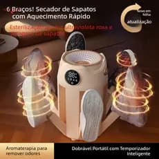 Secador de sapatos de secagem rápida cronometragem portátil dobrável estudante sapato secador temperatura constante deso