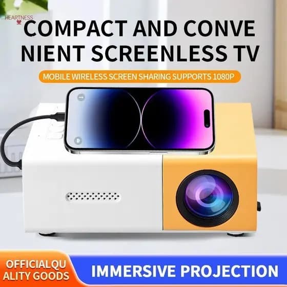 YG300 Mini Projetor Home Office LED Portátil Pequeno Projetor Home Theater