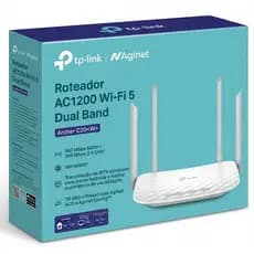 Roteador Tp-link Wireless Dual Band Archer C20W AC1200 WIFI 5 Função Repetidor, 4 Antenas - v6.8