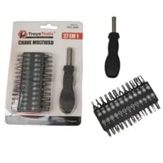 Kit de Ferramentas 27 em 1 Multiuso Chaves bits Fenda Philips Allen Soquetes