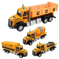 Caminhão Brinquedo Infantil Construção Fricção Metal