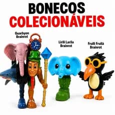 BONECO BRAINROT COLECIONÁVEL Guarbyon Lirili Larila Frulli Frullà Action Figure TENDÊNCIA OFERTA
