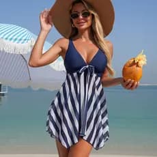 2026 Novo Maiô Tankini de Duas Peças com Saia para Mulheres