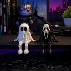 Boneco Miniatura Articulado 3D Decoração Geek Gamer Setup PC Quarto Enfeite Terror Grito Colecionáve