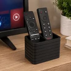 Suporte Organizador para Controles Remotos Duplo | Porta Controle Moderno Mesa Sala Compacto Premium