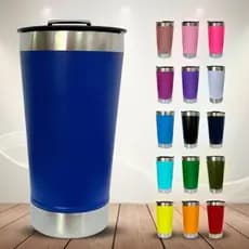 Copo Térmico Inox com Tampa e Abridor Integrado Bebidas Quentes e Frias Portátil Alta Durabilidade