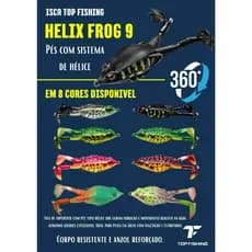 Isca Artificial Sapo Frog Hélices Giratórias Pernas Rotativas Gancho Duplo 9cm