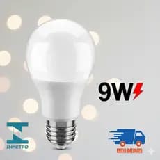 Lâmpada Super Led Bulbo 9w Bivolt E27 6500k Luz Branco Frio Alta Economia