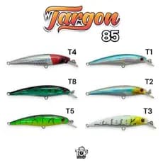 Iscas Artificias Targon Importadas TF Meia Água 8,5 cm e 12,5 gr Pesca Tucunaré Robalo Dourado