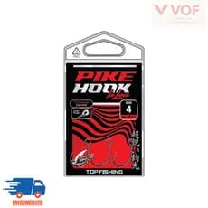 Anzol Top Pike HOOK C/Farpa Cartela Substitui Garateia