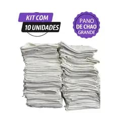 Kit com 3 5 e 10 Panos de Chão Reforçados