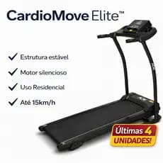 Esteira Eletrica Residencial Corrida Caminhada Velocidade 15kmh Preta Fitness Compacta