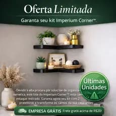 Kit 2 Prateleira Canto Organizador Multiuso Simples Otimo Custo Beneficio