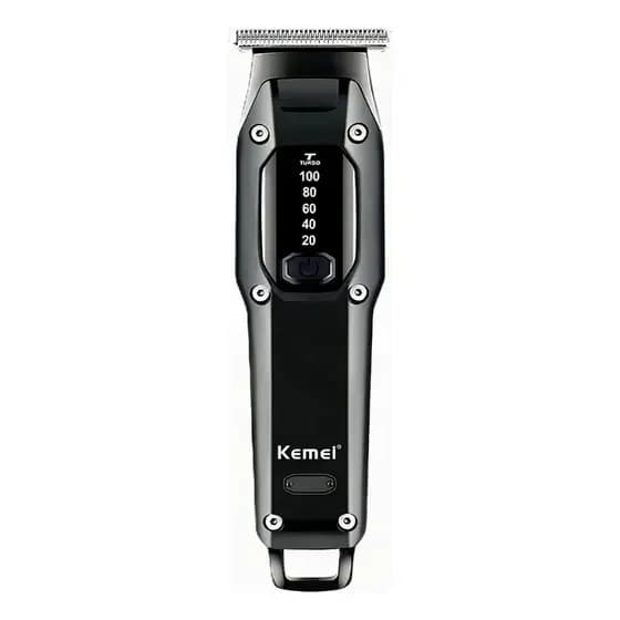 Máquina De Cortar Cabelo Acabamento E Barbeador Profissional Kemei Km-659