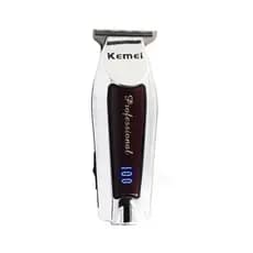 Acabamento Maquina Barbear Cortar Cabelos Kemei Km-9164 Visor Led