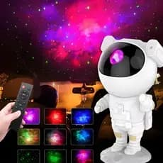 Luminaria Astronauta Projetor Galáxia Crianças Luzes Noturnas Estrelas 2026