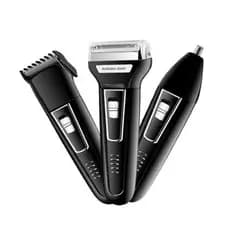 Máquina Barbear Shaver Kemei 3 Em 1 Modelo Km-6558