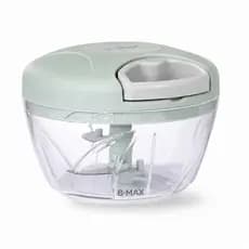 Processador Triturador Manual de Alimentos 500ml 3 Lâminas Inox Cortador de Legumes Temperos Cozinha