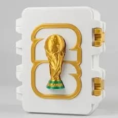 Porta Figurinhas Copa 2026 Caixa para Figurinhas Futebol | Estojo Compacto Resistente com Tampa
