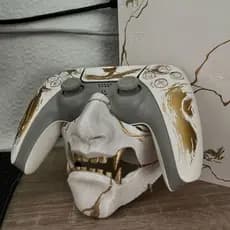 Suporte para controle Ghost of Yotei ,Máscara Suporte Gamer Setup / Xbox, PS5, PS4 Nintendo Swicth, PC