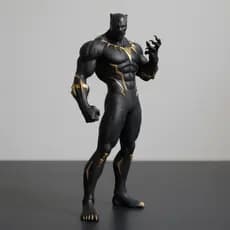 Estátua Pantera Negra🐾 Action Figure - Figura de Wakanda Para Sempre - – Decoração Geek, Boneco 15cm